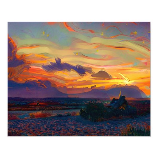 日没 フォトプリント            (正面)