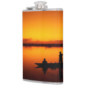 日没、ボートのシルエット–16497 フラスク (左)