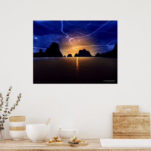 日没 ポスター (キッチン)