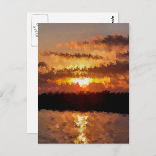 日没 ポストカード (正面/裏面)