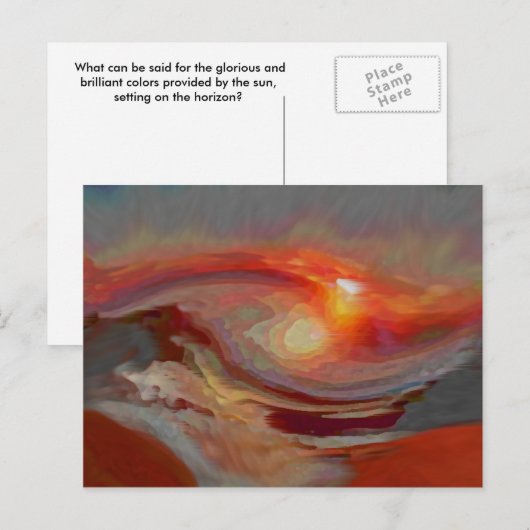 日没 ポストカード (正面/裏面)