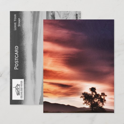 日没` ポストカード (正面/裏面)