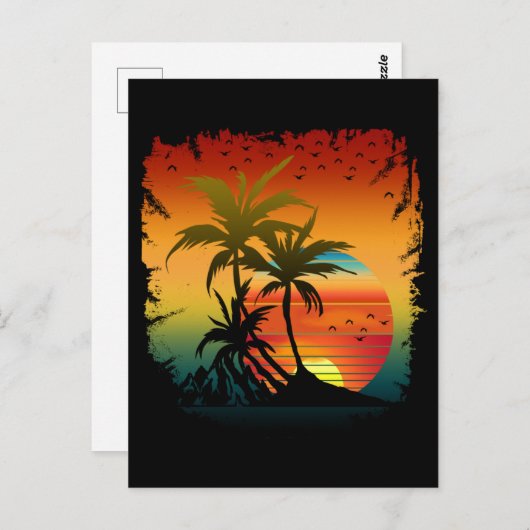日没 ポストカード (正面/裏面)