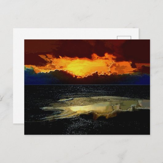 日没 ポストカード (正面/裏面)