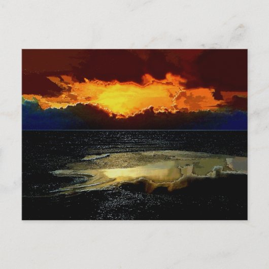 日没 ポストカード (正面)