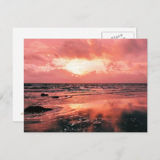 日没 ポストカード (正面/裏面)