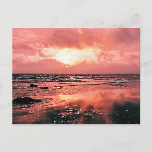 日没 ポストカード (正面)