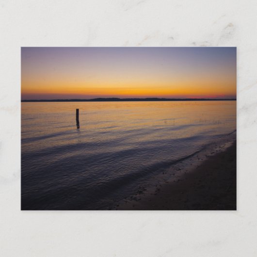 日没（ミシガン州ユバ） ポストカード (正面)