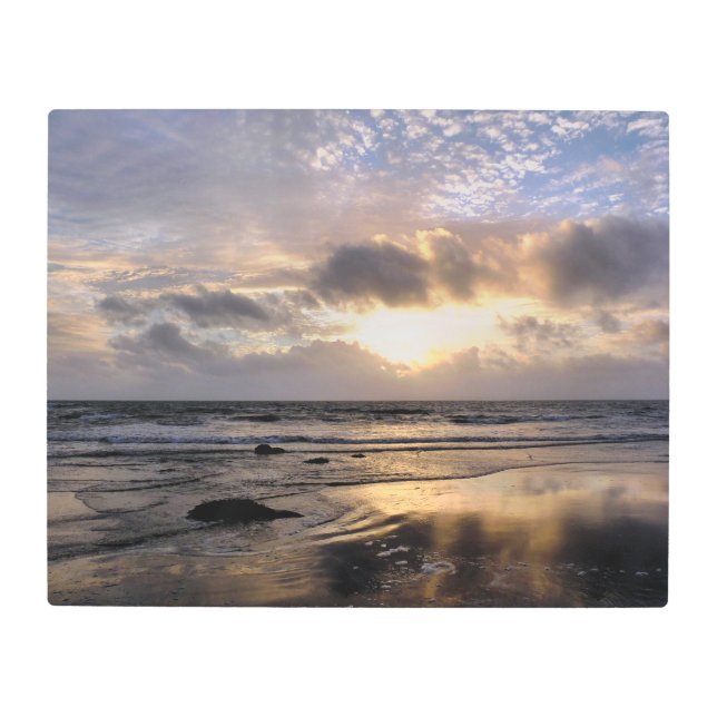 日没 メタルプリント (正面)