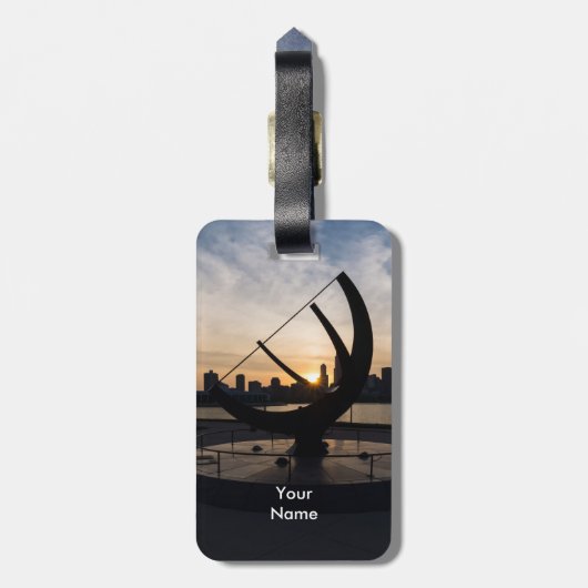 日没 ラゲッジタグ (裏面縦)