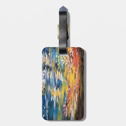 日没 ラゲッジタグ (裏面縦)