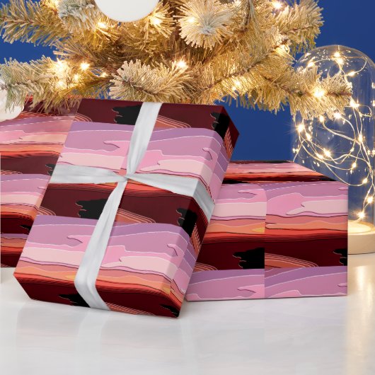 日没 ラッピングペーパー (クリスマス)