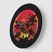日没 ラージ壁時計 (傾斜)
