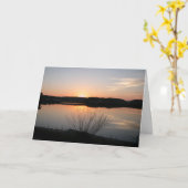 日没-悔やみや弔慰 カード (黄色い花)