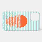 日没(海ストライプの – 背景)線の弧 Case-Mate iPhoneケース (裏面 (横))
