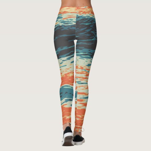 日没/海/波/海 レギンス (裏面)