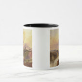 日没(紙の油)のAvonの峡谷 マグカップ (中央)