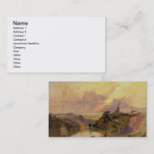 日没(紙の油)のAvonの峡谷 名刺 (正面/裏面)