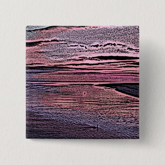 日没 缶バッジ (正面)