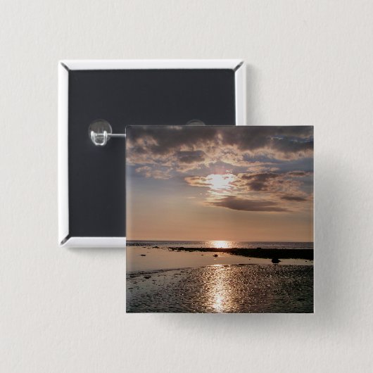 日没 缶バッジ (正面&裏面)