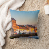 日没-西部のアイルランドのゴールウェイの水辺地帯 クッション (ブランケット)