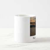 "日没" AstoriaのNYのマグのRFK橋 コーヒーマグカップ (中央)