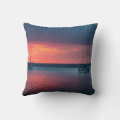 日没| Cienfuego、キューバに航海します クッション (裏面)