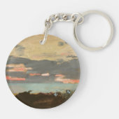 日没、Saco湾 キーホルダー (裏面)