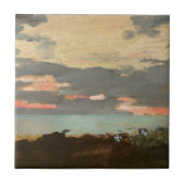 日没、Saco湾 タイル (正面)