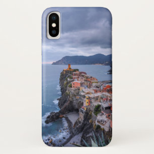 日没 Vernazza、Cinque Terre、イタリアの直後 iPhone X ケース