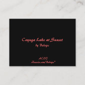 日没ATCのCayuga湖 名刺 (裏面)