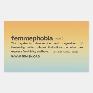 日没FEMEFORMIGHステッカー 長方形シール