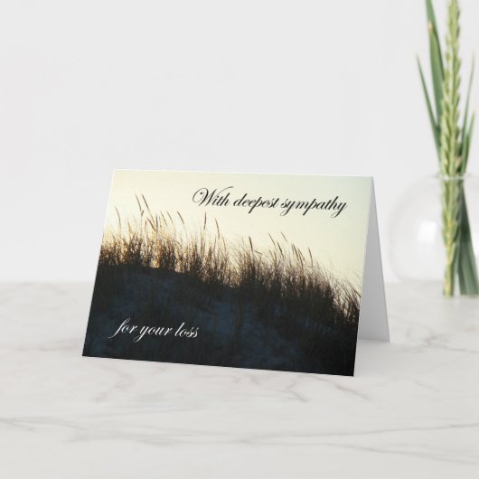 日没IBSP NJの悔やみや弔慰の砂丘 カード (正面)