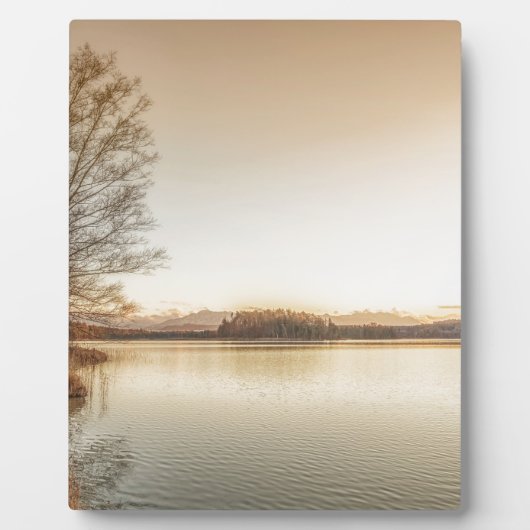 日没Osterseen フォトプラーク (正面)