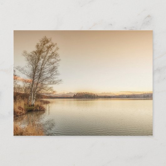 日没Osterseen ポストカード (正面)