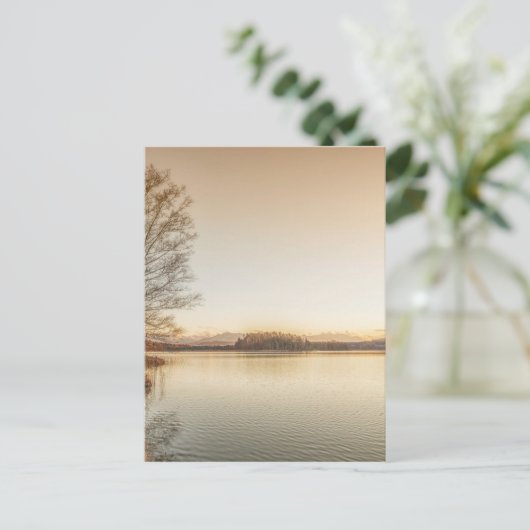 日没Osterseen ポストカード (スタンド正面)