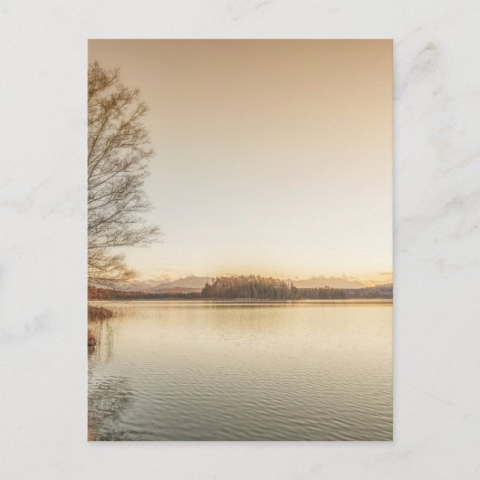 日没Osterseen ポストカード (正面)
