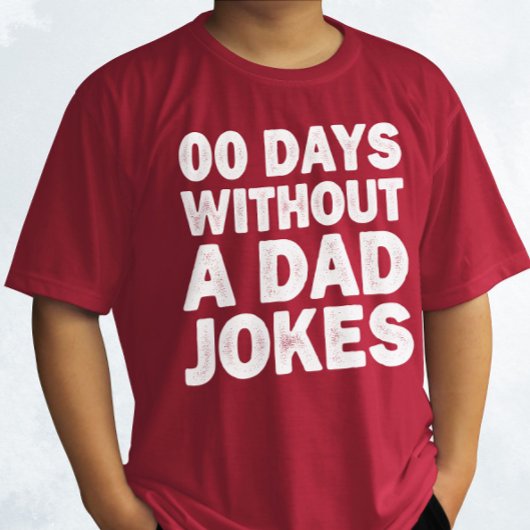 日無し00パパ皮肉な父親をジョークおもしろい Tシャツ