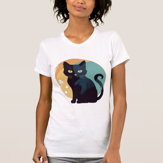 日焼けしたニャン Tシャツ (正面)