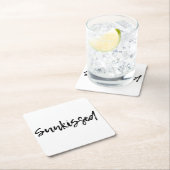 日焼けした スクエアペーパーコースター (インサイチュ)