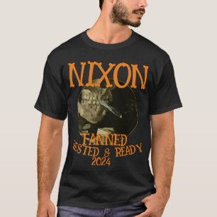 日焼けして休養をとって準備万端 NIXON 2028 大統領 Tシャツ