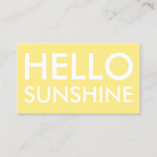 日焼けします及び美容院の最小主義の名刺 名刺 (正面)