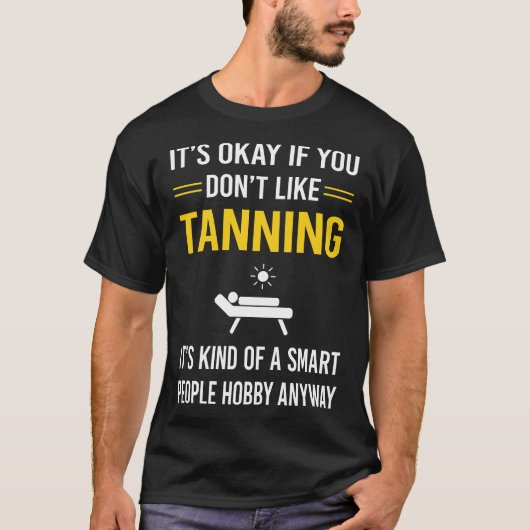 日焼けする賢い人々 日光浴 Tシャツ (正面)