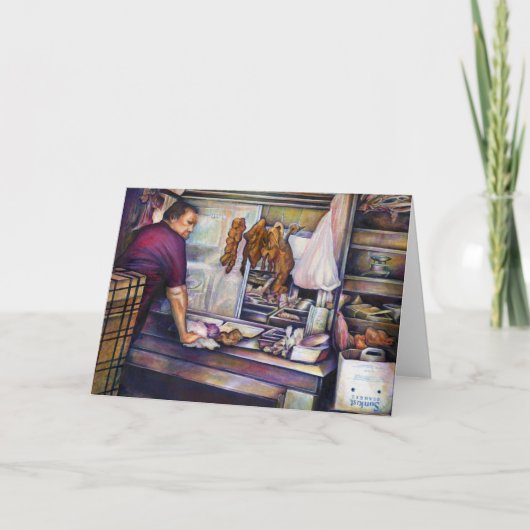 日焼けのシンガポールグリーティングカード カード (正面)