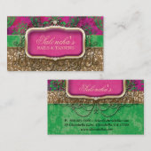 日焼けのファッションのシャンデリアの不動産業者Damas 名刺 (正面/裏面)