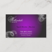 日焼けの名刺のエレガントな華麗さの白熱 名刺 (裏面)