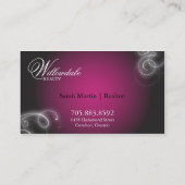 日焼けの名刺のエレガントな華麗さの白熱 名刺 (裏面)