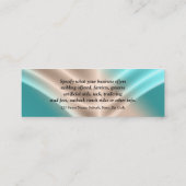 日焼けの日焼けのサロンの水の青銅 スキニー名刺 (裏面)