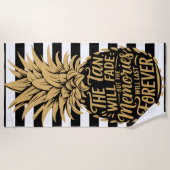 日焼けは消えるけど思い出は続く ビーチタオル (正面)