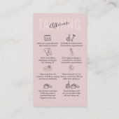 日焼けアフターケアピンクソフト 名刺 (裏面)